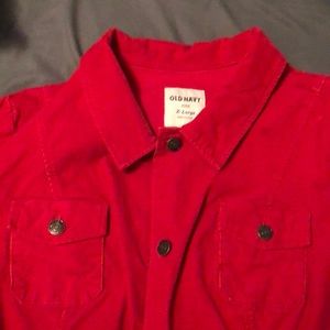 Red corduroy jacket